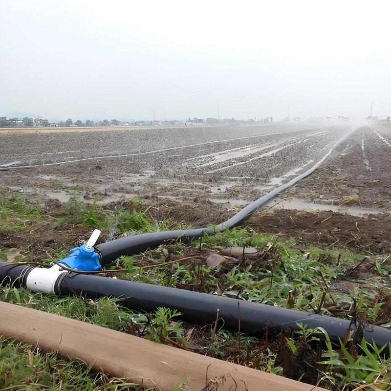 Black HDPE agricultural irrigation pipe