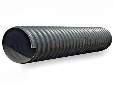 Špirálová rúrka z HDPE vystužená oceľovým pásom pre veľký{0}}priemer banskej drenáže